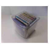 STORi Stackable Clear Plastic CD Organizer w/