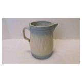 Vintage Ceramic Blue Colored Stoneware Pitcher w/