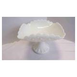 Vintage Fenton Daisy & Button Pattern White Milk