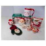 9 Holiday Santa Clause Mugs & Dï¿½cor