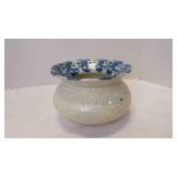 Vintage Spongeware Stoneware Spittoon Vessel Mold