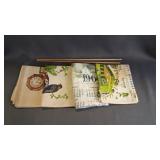 4 Vintage Linen Calendars Dated: 1966, 1969, 1977