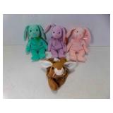 4 Vintage Original Beanie Babies