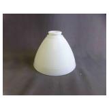 Vintage White Milk Glass Waffle-Pattern Lamp