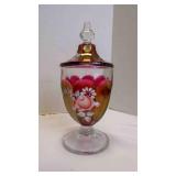 Vintage Westmoreland Ruby Red Flashed Glass Candy
