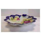 Vintage Porcelain Hand Painted Centerpiece Bowl