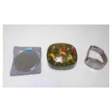 Kashmir India Trinket Box - Silver Tone Ladies