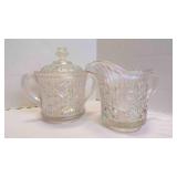 Set Of 2 Luster Rose Iridescent Clear Carnival