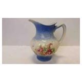 Vintage Ceramic Stoneware Pitcher Or Jug w/Handle