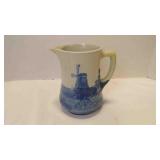 Antique Salt-Glazed Stoneware Pitcher Feat. An
