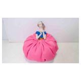 Vintage Hand Made Porcelain Half Doll Pin Cushion