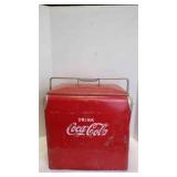 Original Vintage Coca-Cola Metal Picnic Cooler