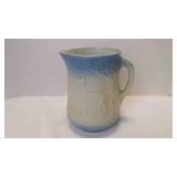 Vintage Blue & White Salt-Glazed Stoneware Pitcher