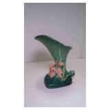 Vintage Roseville Pottery Cornucopia Vase - Chip