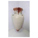 Vintage Ceramic Wall Pocket Vase - Hand Painted