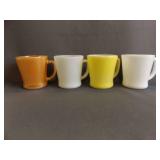 Vintage Anchor Hocking Fire-King Milk Glass Mugs