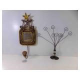 Bronze/Gold Square Framed Mirror
