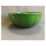 Vibrant Green Ceramic Bowl - Watt Pottery -"Basket
