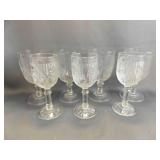 4 Vintage Jeannette Glass Iris and Herringbone