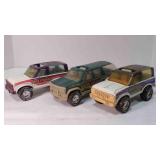 3 Vintage Nylint Bass Chasers SUV and Broncos