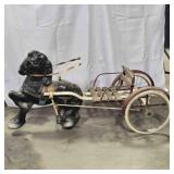 Mobo Horse & Cart, pressed steel pedal toy