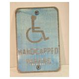 Handicapped Parking sign, 18"x12"