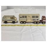 Tonka semi (4ï¿½") w/horse trailer (7")