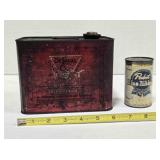 2 vintage cans; DeLaval Oil