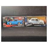 2 diecast cars; Fast & Furious models, 8" long