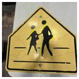 Crossing sign, metal,30"x30"
