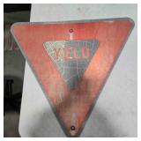 Yield sign, metal triangle, 29"x33"