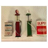 Conoco memorabilia; 2 die cast pump replica 7ï¿½"