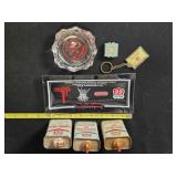 Phillips 66 memorabilia; Tie tack; Key ring