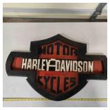 Harley-Davidson Motorcycle sign; 32ï¿½"x21"