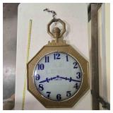 Decorative clock hanging; No works inside