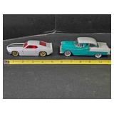 2 die cast model cars