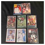 6 NFL cards, 2 NBA cards