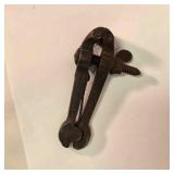 Hand vise, vintage, 4" long