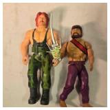 2 Chuck Norris action figures, 6" tall