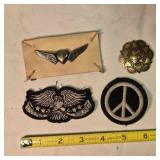 Patches, pins, conchos: Eagle "Live Free Ride Free