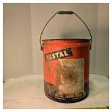 Vintage 5 gallon bucket w/handle; Vestal Labs