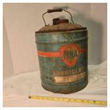 Vintage 5 gallon bucket w/spout & handle