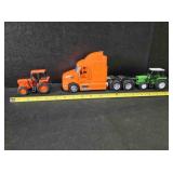 Kubota semi-tractor, 10"; Kubota tractor, 4"