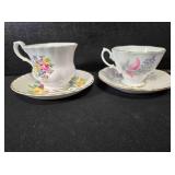 2 teacups & saucers; Royal Albert Bone China
