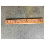 Lipscomb Co 4-H Livestock Show sign, 42" long