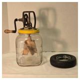Dazey butter churn & Tire ashtray