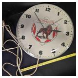 Wall clock, Monarch Cement Co, runs