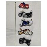 5 motorcycles & trikes; Paramedic, State Trooper