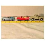 3 die cast model vehicles