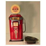 Gas pump telephone & Conoco brass ashtray